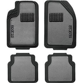 Sparco Σετ Πατάκια Universal 4τμχ από Λάστιχο και ΜοκέταΚωδικός: SPC1906GR  Sparco Σετ Πατάκια Universal 4τμχ από Λάστιχο και ΜοκέταΚωδικός: SPC1906GR