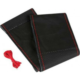 Lampa Κάλυμμα Τιμονιού Αυτοκινήτου Sport Leather Ραφτό με Διάμετρο 37-39εκ. Δερμάτινο Μαύρο με Κόκκινη ΡαφήΚωδικός: 32999  Lampa Κάλυμμα Τιμονιού Αυτοκινήτου Sport Leather Ραφτό με Διάμετρο 37-39εκ. Δερμάτινο Μαύρο με Κόκκινη ΡαφήΚωδικός: 32999