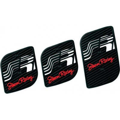 Simoni Racing Cut Kit Σετ Πεταλιέρες Αντιολισθητικές Αυτοκινήτου Universal Αλουμινίου Μαύρες 3τμχΚωδικός: Κ/Α/SR950 