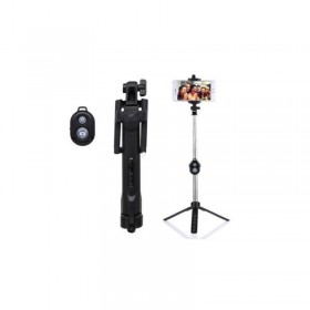 SPM Monopod Selfie Stick Τρίποδο Κινητού με Bluetooth Μαύρο SPM Monopod Selfie Stick Τρίποδο Κινητού με Bluetooth Μαύρο