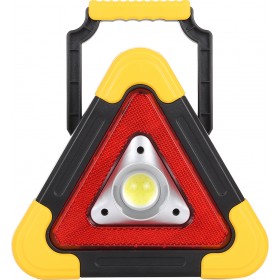 Hurry Bolt HB-6609 Φακός Επαναφορτιζόμενος - Τρίγωνο Ασφαλείας Κίτρινο