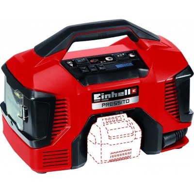 Einhell Τρόμπα Αυτοκινήτου Pressito 160PSI Επαναφορτιζόμενη 220VΚωδικός: 4020460 