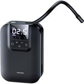 Usams Τρόμπα Αυτοκινήτου US-ZB215 50PSI με Καλώδιο Αναπτήρα 12V 5000mAh Μαύρο