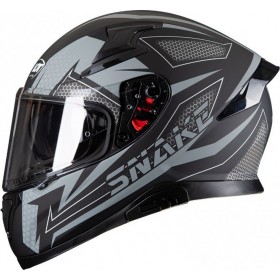 Pilot Snake Black/Grey Matt Κράνος Μηχανής Full Face 1500gr με Sunvisor Pilot Snake Black/Grey Matt Κράνος Μηχανής Full Face 1500gr με Sunvisor