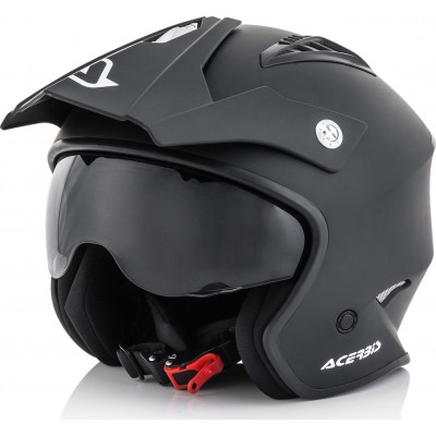 Acerbis Jet Aria Black Κράνος Μηχανής Jet 1050gr με Sunvisor