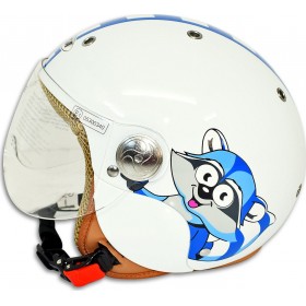 Corsa CX300 White Παιδικό Κράνος Μηχανής Jet 750gr