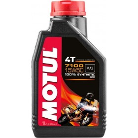 Motul 7100 4T Συνθετικό Λάδι Μοτοσυκλέτας για Τετράχρονους Κινητήρες 15W-50 1lt