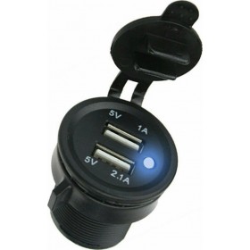 JD001 Φορτιστής Μοτοσυκλέτας 3.1A με Θύρες: 2xUSBΚωδικός: 000.230.3836  JD001 Φορτιστής Μοτοσυκλέτας 3.1A με Θύρες: 2xUSBΚωδικός: 000.230.3836