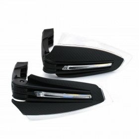 Προστατευτικές Χούφτες Μηχανής 22mm 7/8 με Φλας σε Μαύρο χρώμαΚωδικός: 28443 