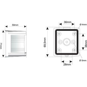 Eval Φανός Πλευρικός Πράσινος Μαύρο