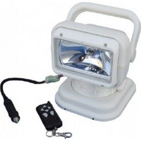 Eval Περιστροφικός Προβολέας με Πλαστική Βάση Τηλεχειριζόμενος 12V