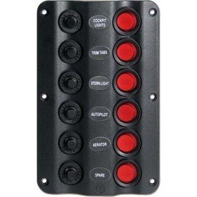Eval Πίνακας Σκάφους Αδιάβροχος με 6 Διακόπτες 12VΚωδικός: 04720-6 