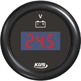 Kus Ψηφιακό Βολτόμετρο 8-32V Ανοξείδωτο ΜαύροΚωδικός: 04523-INOX 