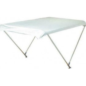 "Eval Τέντα Αλουμινίου με Σταθερά Πλαίσια Eval Τέντα Αλουμινίου με Σταθερά Πλαίσια, Πλάτος Σκάφους 140-160εκ Διαστάσεις:175x275x98εκ Λευκό