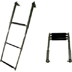 "Eval Σκάλα Inox Πτυσσόμενη Πλατφόρμας με 4 Σκαλοπάτια (Ανοιχτή:60cm Eval Σκάλα Inox Πτυσσόμενη Πλατφόρμας με 4 Σκαλοπάτια (Ανοιχτή:60cm, Κλειστή:34cm) 00553-2