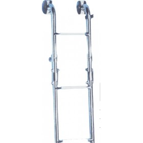 Eval Σκάλα Inox Αναδιπλούμενη Καθρέπτου Πλάτος 21cm 00570-3