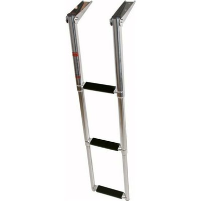 Eval Σκάλα Inox Πτυσσόμενη Πλατφόρμας με 4 Σκαλοπάτια (Ανοιχτή:115,5cm, Κλειστή:39,5cm) 00554-4