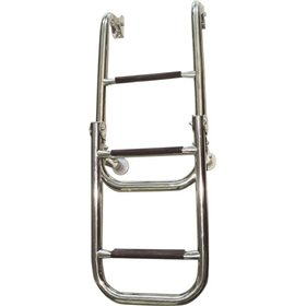 Lalizas Σκάλα Inox 316 280x1060mm Αναδιπλoύμενη 4 Σκαλιά 70088