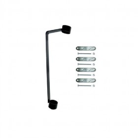 ΒΑΣΗ ΣΗΜΑΙΑΣ ΓΙΑ ΜΠΑΛΚΟΝΙ ΜΑΥΡΗ ΜΕ ΒΙΔΕΣ(Μ5Χ40mm) 40cm x 13cm x Ø38