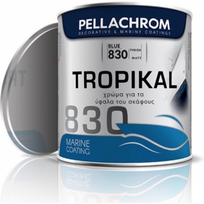 Pellachrom Tropikal 830 Υφαλόχρωμα για τα Ύφαλα του Σκάφους 1kg ΜαύροΚωδικός: 835-1 