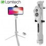 Lamtech Tripod Selfie Stick με Bluetooth Λευκό
