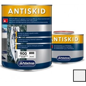 Pellachrom Antiskid A+B Χρώμα Αντιολισθητικό Πολυουρεθάνης Δύο Συστατικών Λευκό 750ml Pellachrom Antiskid A+B Χρώμα Αντιολισθητικό Πολυουρεθάνης Δύο Συστατικών Λευκό 750ml