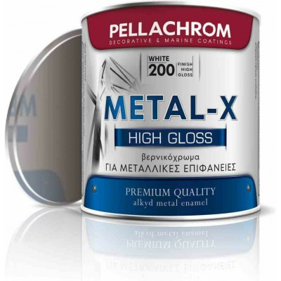 Pellachrom Metal-Χ Βερνικόχρωμα Νο 200 0.35lt Λευκό