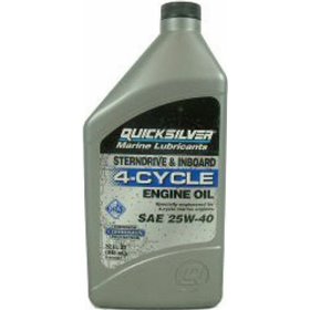 Quicksilver Quicksilver 25W-40 Λάδι για Τετράχρονες Έσω-Έξω και Έσω ΜηχανέςΚωδικός: 04896-4  Quicksilver Quicksilver 25W-40 Λάδι για Τετράχρονες Έσω-Έξω και Έσω ΜηχανέςΚωδικός: 04896-4