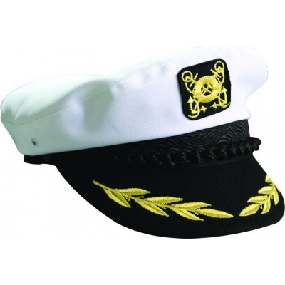 Lalizas Καπέλο Καπετάνιου Βαμβακερό Άσπρο Medium No. 57
