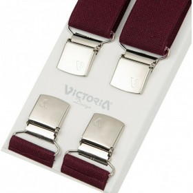 Victoria Τιράντες Μονόχρωμες Μπορντό Victoria Τιράντες Μονόχρωμες Μπορντό