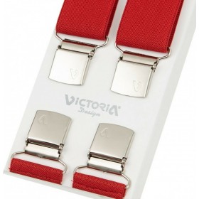 Victoria Τιράντες Μονόχρωμες Κόκκινες Victoria Τιράντες Μονόχρωμες Κόκκινες