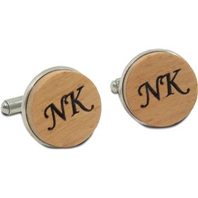 Geddy Μανικετόκουμπα από Ξύλο σε Καφέ Χρώμα Geddy Μανικετόκουμπα από Ξύλο σε Καφέ Χρώμα