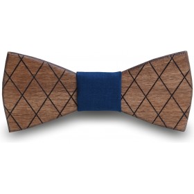 Geddy Scot Ξύλινο Παπιγιόν Μπλε