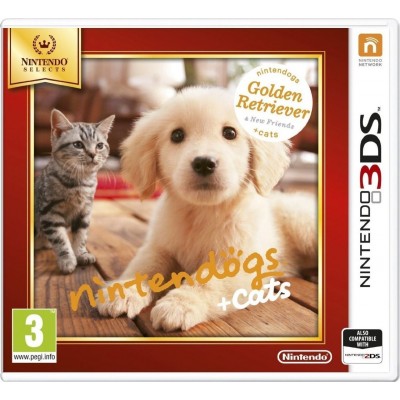 Nintendogs + Cats Golden Retriever &amp New Friends Nintendo Selects Edition 3DS Game
