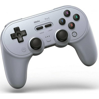 8Bitdo Pro 2 Ασύρματο Gamepad για Android / PC / Switch Gray Edition