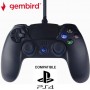 Gembird Ενσύρματο Gamepad για PC / PS4 Μαύρο