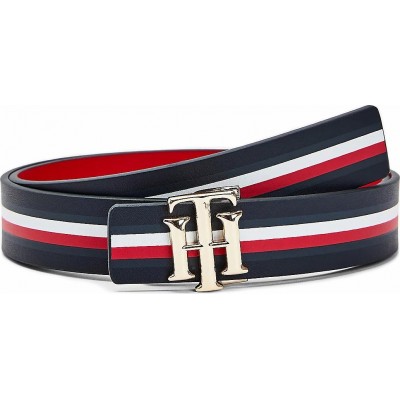 Tommy Hilfiger Logo 3.0 Δερμάτινη Γυναικεία Ζώνη Διπλής Όψης Navy ΜπλεΚωδικός: AW0AW09817-0GY 