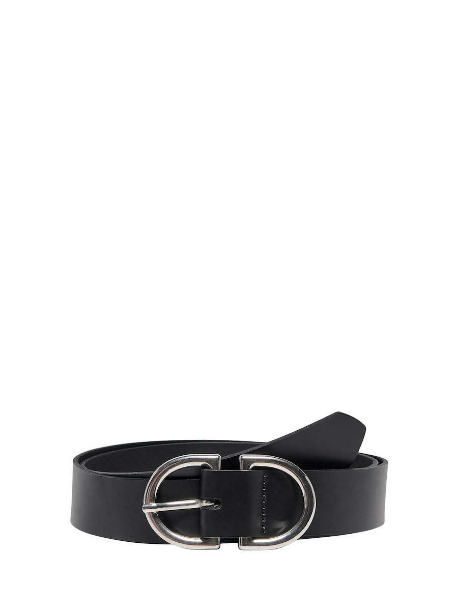 Only Δερμάτινη Γυναικεία Ζώνη σε Μαύρο χρώμα Only Δερμάτινη Γυναικεία Ζώνη σε Μαύρο χρώμα