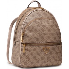 Guess Manhattan Γυναικεία Τσάντα Πλάτης σε Μπεζ χρώμα Guess Manhattan Γυναικεία Τσάντα Πλάτης σε Μπεζ χρώμα
