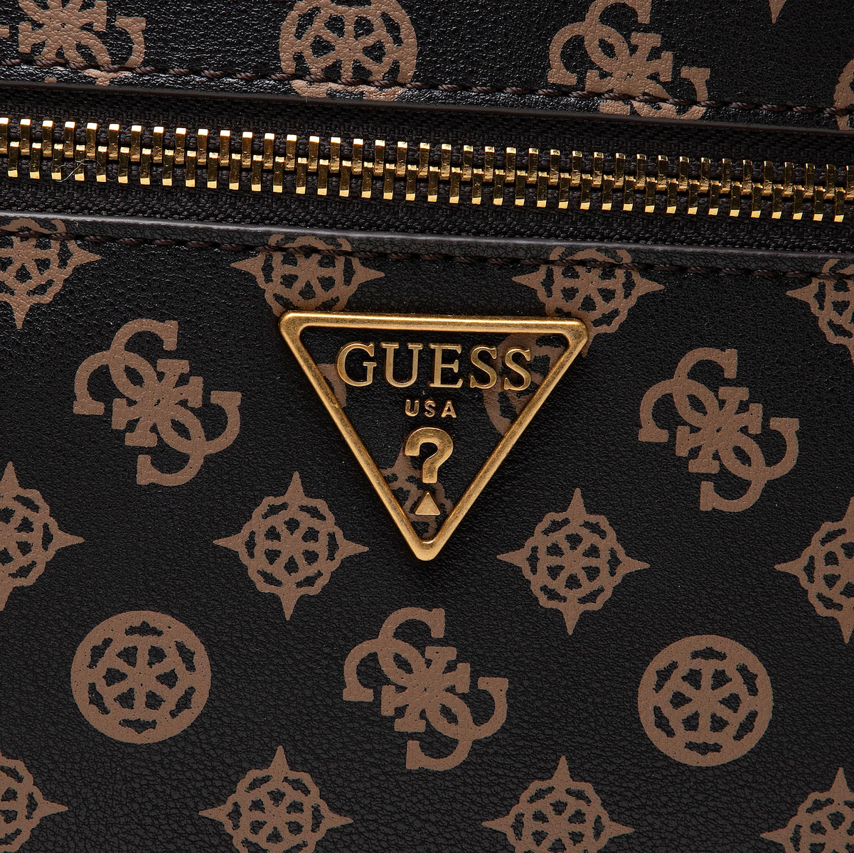 Guess Manhattan Γυναικεία Τσάντα Πλάτης σε Καφέ χρώμα Guess Manhattan Γυναικεία Τσάντα Πλάτης σε Καφέ χρώμα