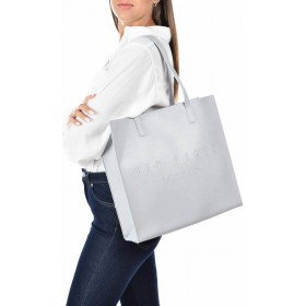 Ted Baker Soocon Icon Γυναικεία Τσάντα Shopper 'Ωμου σε Γκρι χρώμα