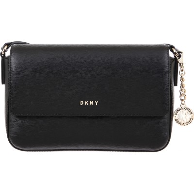 DKNY Bryant R82E3467 Δερμάτινη Γυναικεία Τσάντα Χιαστί σε Μαύρο χρώμα