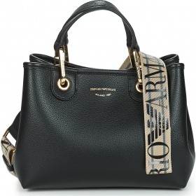 Emporio Armani Γυναικεία Τσάντα Χειρός σε Μαύρο χρώμα Emporio Armani Γυναικεία Τσάντα Χειρός σε Μαύρο χρώμα