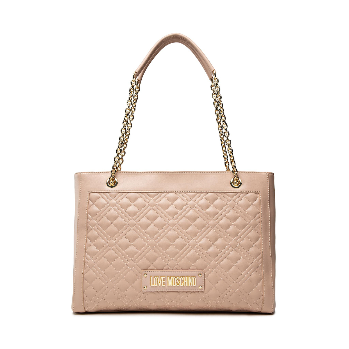 Moschino Γυναικεία Τσάντα 'Ωμου σε Μπεζ χρώμα Moschino Γυναικεία Τσάντα 'Ωμου σε Μπεζ χρώμα