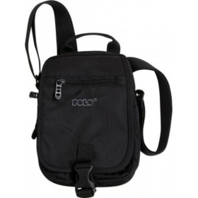 Polo Vertical-M Ανδρική Τσάντα Ώμου / Χιαστί σε Μαύρο χρώμα