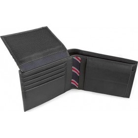 Tommy Hilfiger Mesh Flap Δερμάτινο Ανδρικό Πορτοφόλι Μαύρο Tommy Hilfiger Mesh Flap Δερμάτινο Ανδρικό Πορτοφόλι Μαύρο