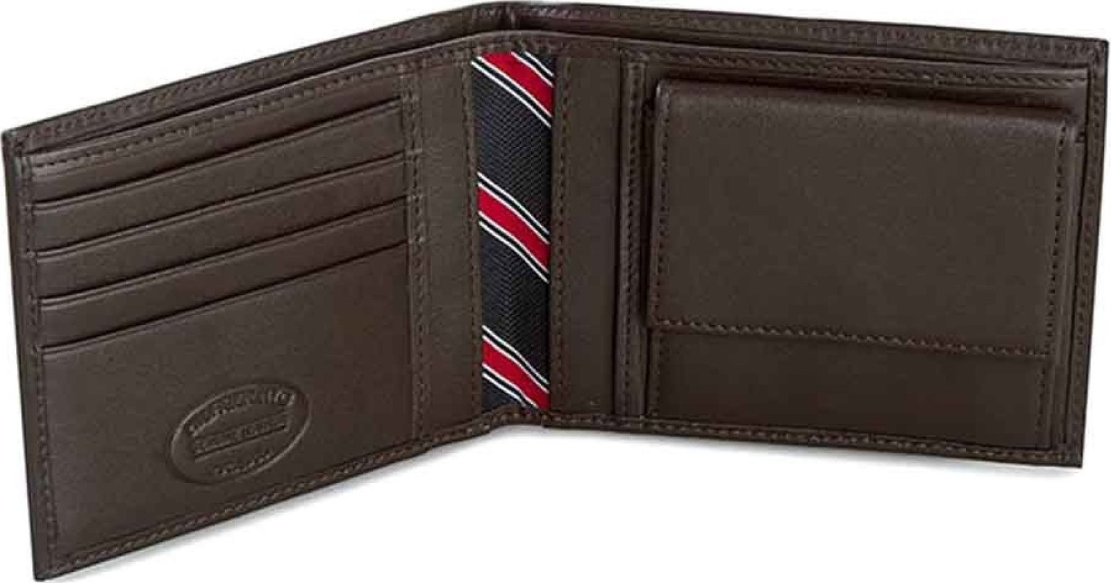 Tommy Hilfiger BIFOLD LEATHER Δερμάτινο Ανδρικό Πορτοφόλι Καφέ