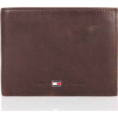 Tommy Hilfiger Leather Credit Card Δερμάτινο Ανδρικό Πορτοφόλι Καφέ