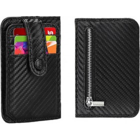 MOSCOW MULE Slim Smart Πορτοφόλι Καρτών με αντικλεπτικό RFID για κάρτες κέρματα χαρτονομίσματα PU Carbon Fiber MOSCOW MULE Slim Smart Πορτοφόλι Καρτών με αντικλεπτικό RFID για κάρτες κέρματα χαρτονομίσματα PU Carbon Fiber