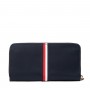 Tommy Hilfiger Poppy Large Za Corp Μεγάλο Γυναικείο Πορτοφόλι Navy Μπλε